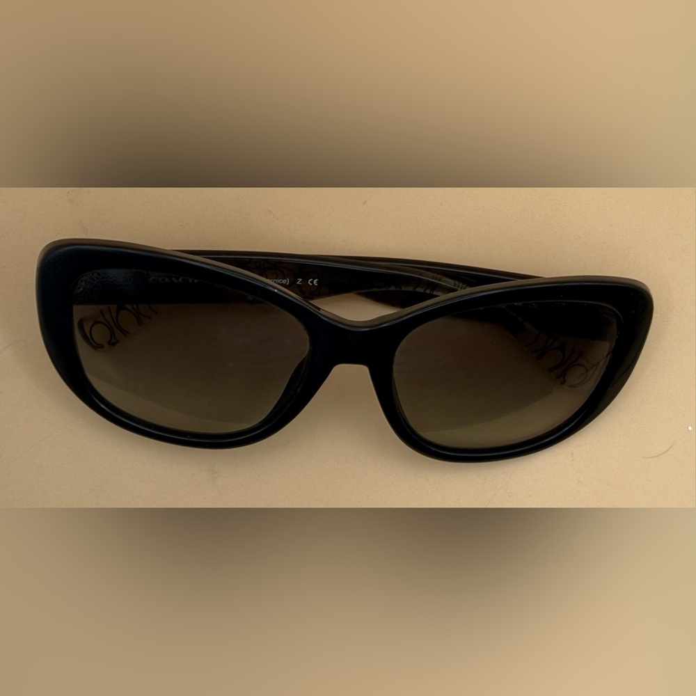 Coach Black Patterned Sunglasses - image 11